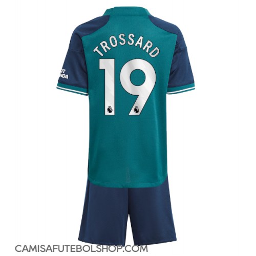 Camisa de time de futebol Arsenal Leandro Trossard #19 Replicas 3º Equipamento Infantil 2023-24 Manga Curta (+ Calças curtas)